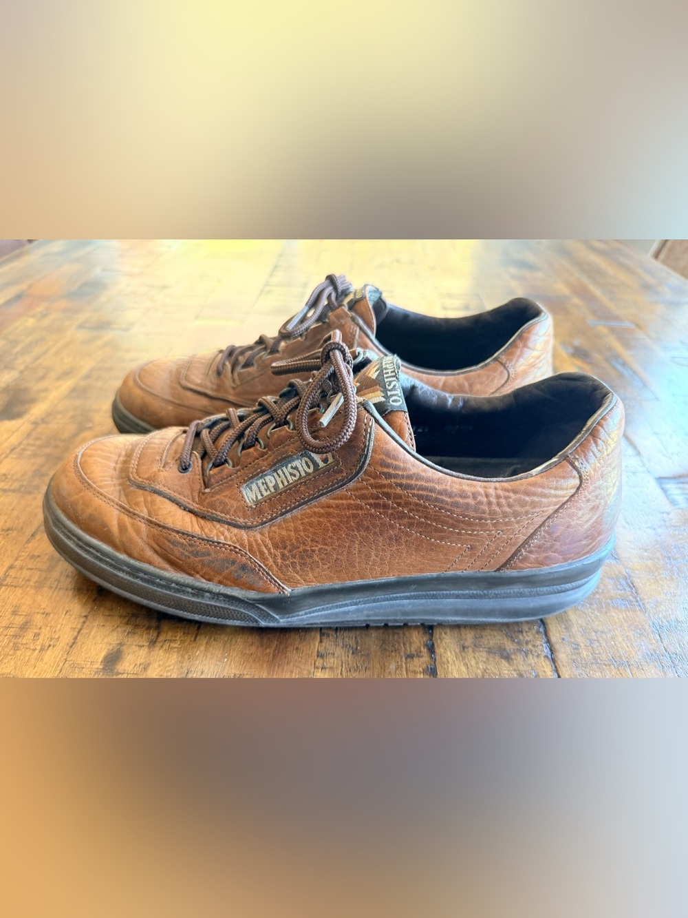Vintage Mephisto Match Men’s Brown Leather Shoes • Size 11 • Made in France